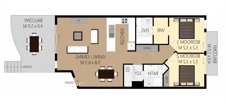 Floorplan of Homely apartment listing, 106/10-16 Alexandra Avenue, Mermaid Beach QLD 4218
