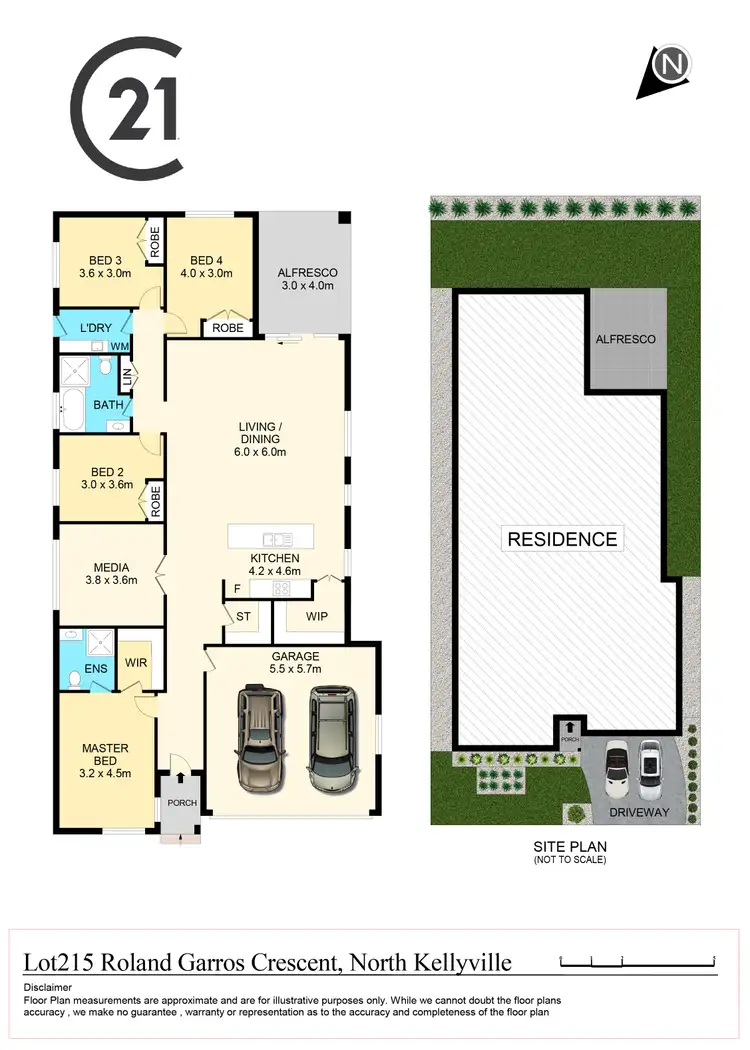 Floorplan of Homely house listing, Lot 215 Roland Garros Crescent, North Kellyville NSW 2155