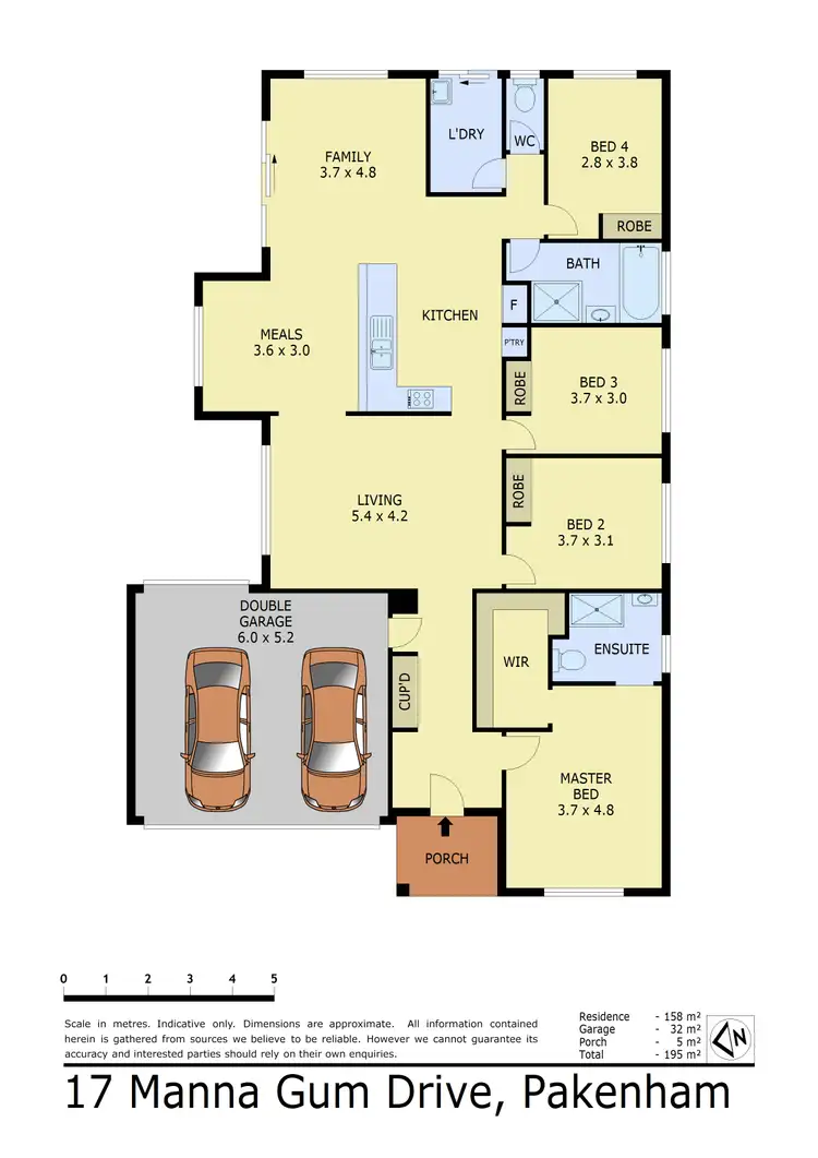 Floorplan of Homely house listing, 17 Manna Gum Drive, Pakenham VIC 3810