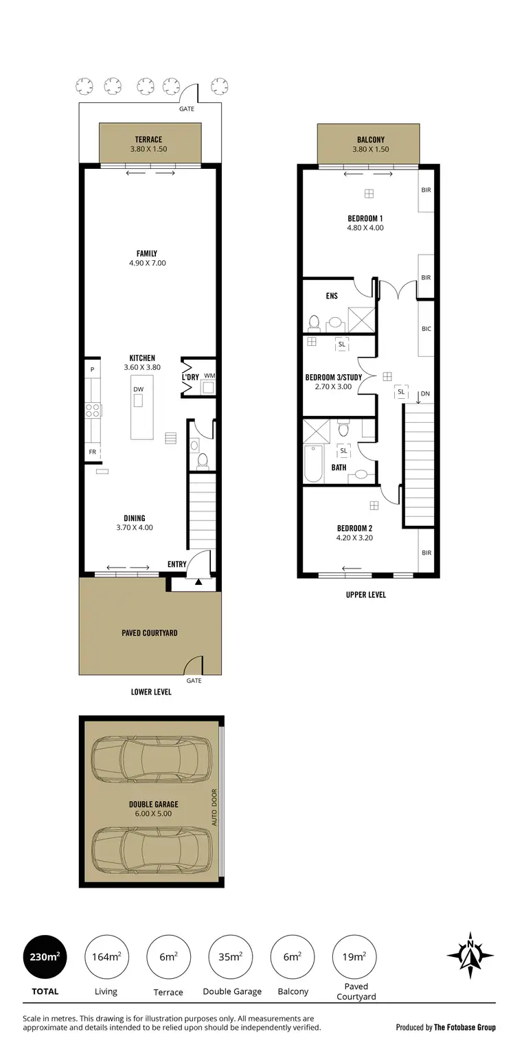 Floorplan of Homely townhouse listing, 6/36 Shearwater Drive, Mawson Lakes SA 5095