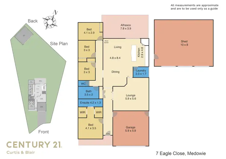 Floorplan of Homely house listing, 7 Eagle Close, Medowie NSW 2318