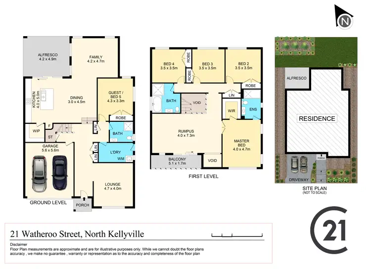 Floorplan of Homely house listing, 21 Watheroo Street, North Kellyville NSW 2155