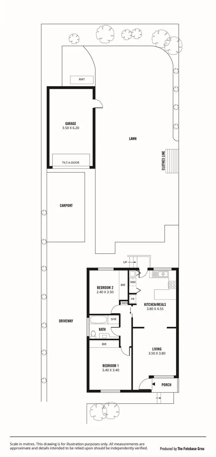 Floorplan of Homely unit listing, 6a Avago Street, St Agnes SA 5097