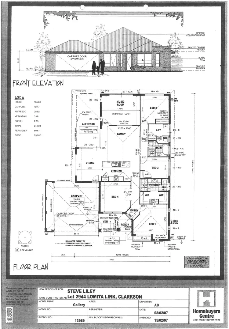 Floorplan of Homely house listing, 33 Lomita Link, Clarkson WA 6030
