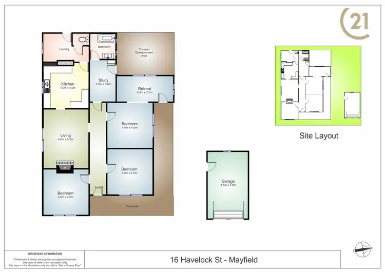 Floorplan of Homely house listing, 16 Havelock Street, Mayfield NSW 2304