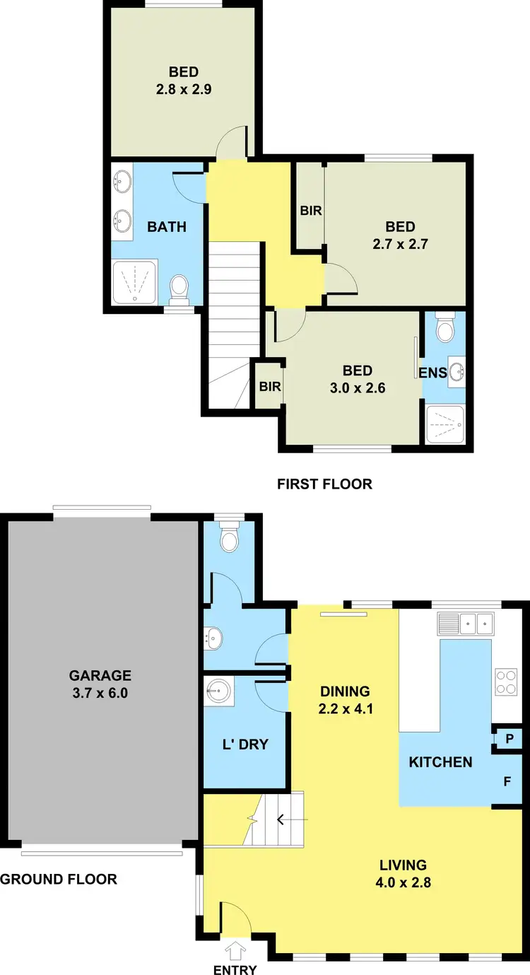 Floorplan of Homely house listing, 2B Leman Crescent, Noble Park VIC 3174