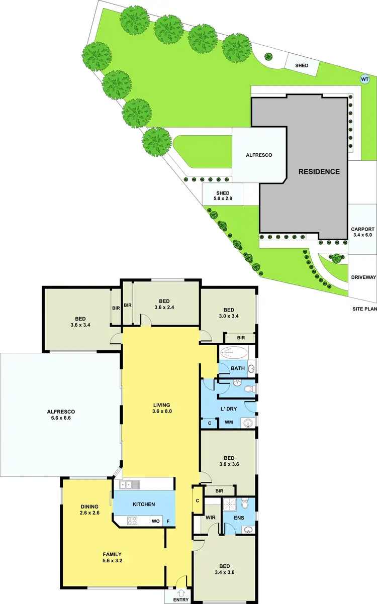 Floorplan of Homely house listing, 13 Caron Close, Hallam VIC 3803