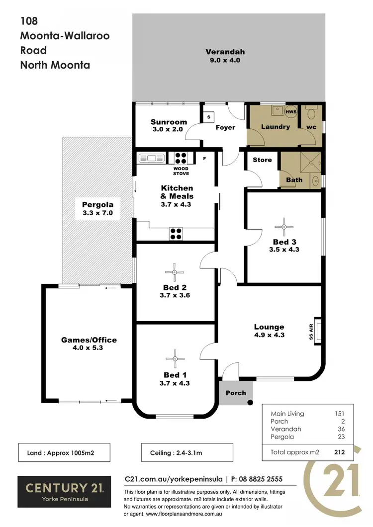 Floorplan of Homely house listing, 108 Moonta-Wallaroo Road, Moonta SA 5558