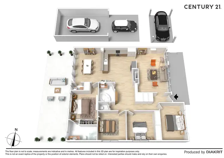 Floorplan of Homely house listing, 21 Mitchell Street, Echuca VIC 3564