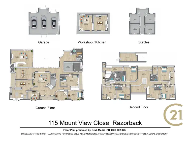 Floorplan of Homely rural property listing, 115 Mount View Close, Razorback NSW 2571