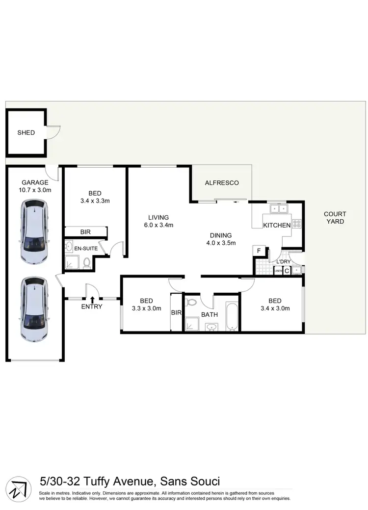 Floorplan of Homely villa listing, 5/30-32 Tuffy Avenue, Sans Souci NSW 2219