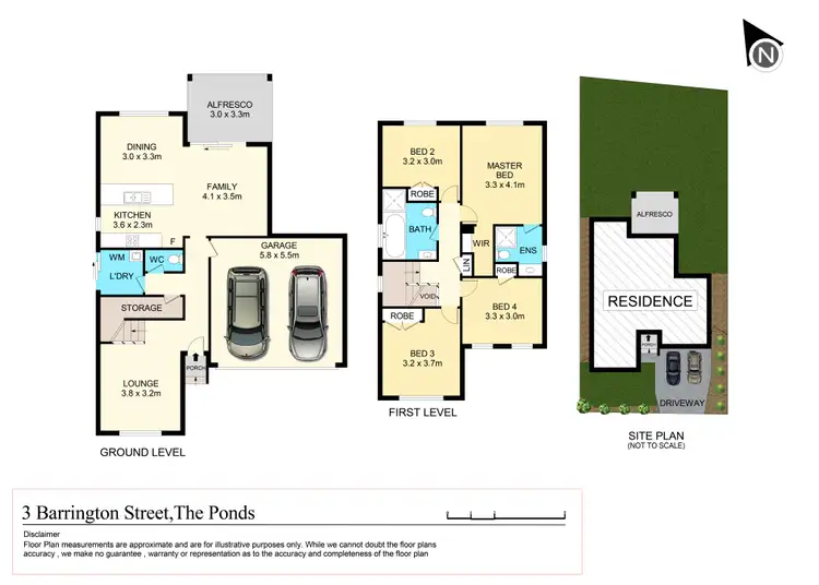Floorplan of Homely house listing, 3 Barrington Street, The Ponds NSW 2769