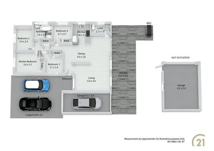 Floorplan of Homely house listing, 13 Hirst Place, Fairfield West NSW 2165