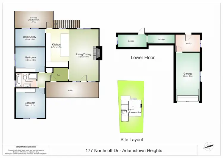 Floorplan of Homely house listing, 177 Northcott Drive, Adamstown Heights NSW 2289