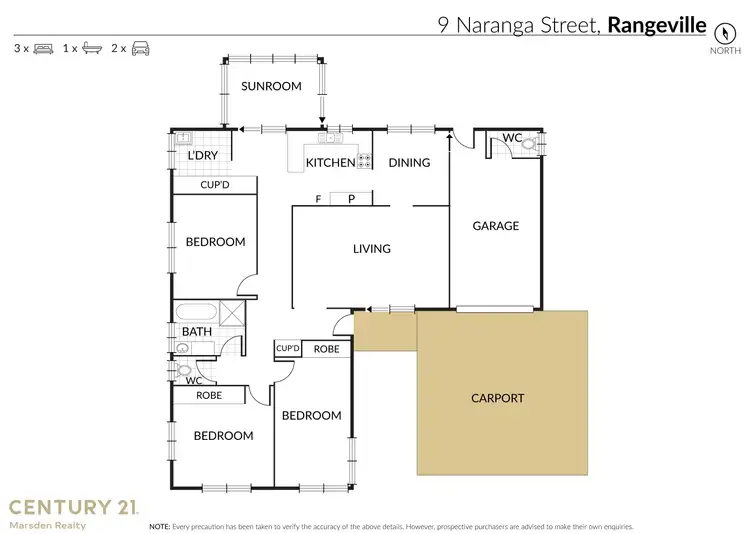 Floorplan of Homely house listing, 9 Naranga Street, Rangeville QLD 4350