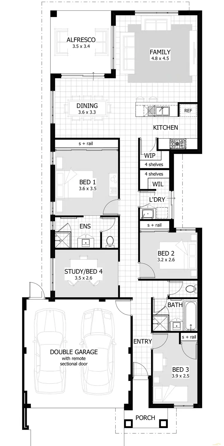 Floorplan of Homely house listing, 18 Makassar Way, Clarkson WA 6030
