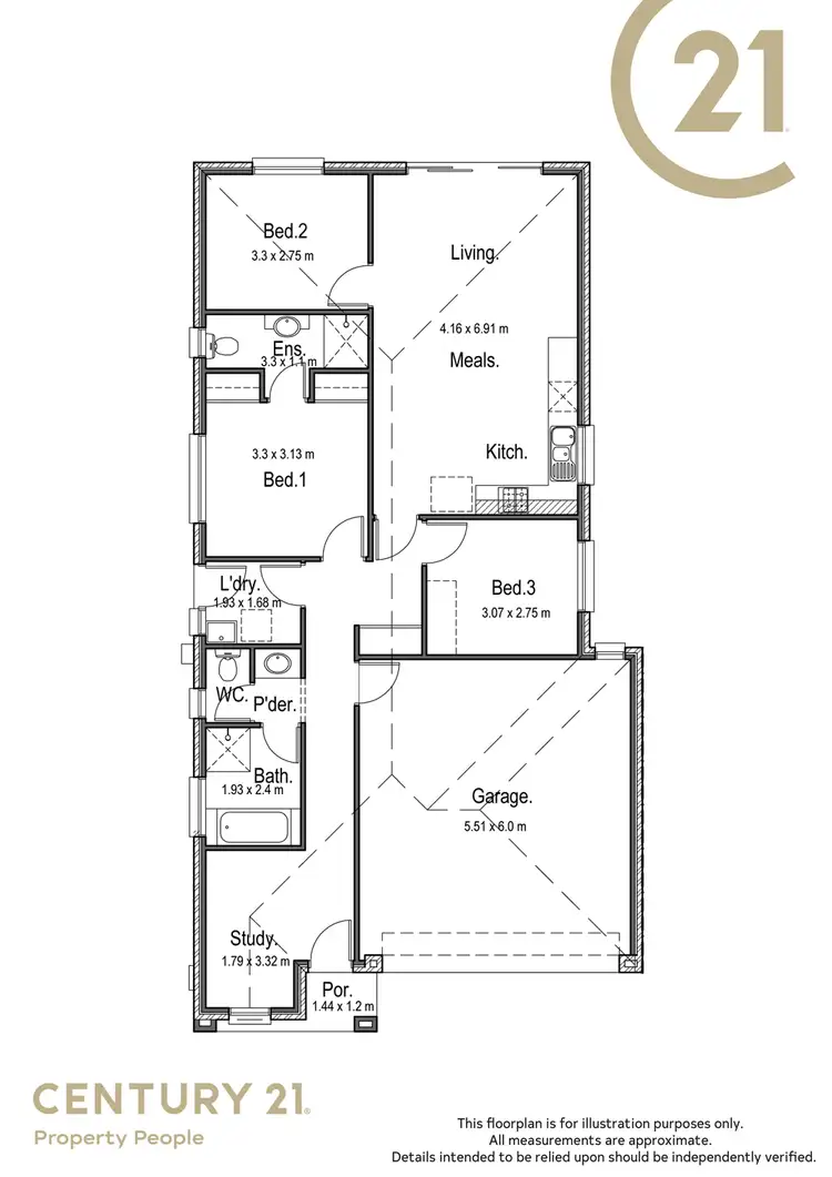 Floorplan of Homely house listing, 95 Cherry Avenue, Direk SA 5110
