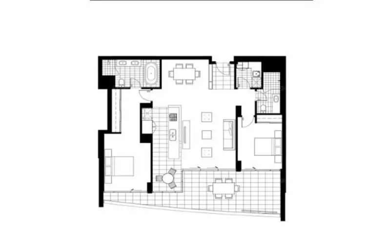 Floorplan of Homely apartment listing, 1104/3 Marco Polo Drive, Mandurah WA 6210