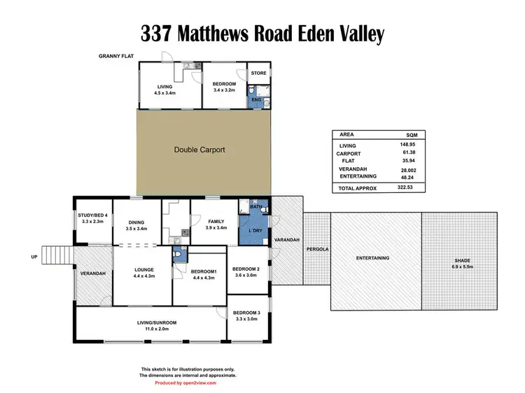 Floorplan of Homely rural property listing, 337 Matthews Road, Eden Valley SA 5235