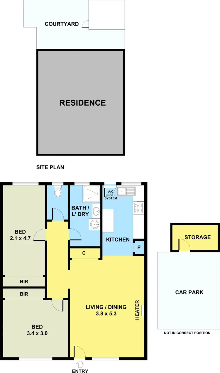 Floorplan of Homely apartment listing, 3/11 Leonard Avenue, Noble Park VIC 3174