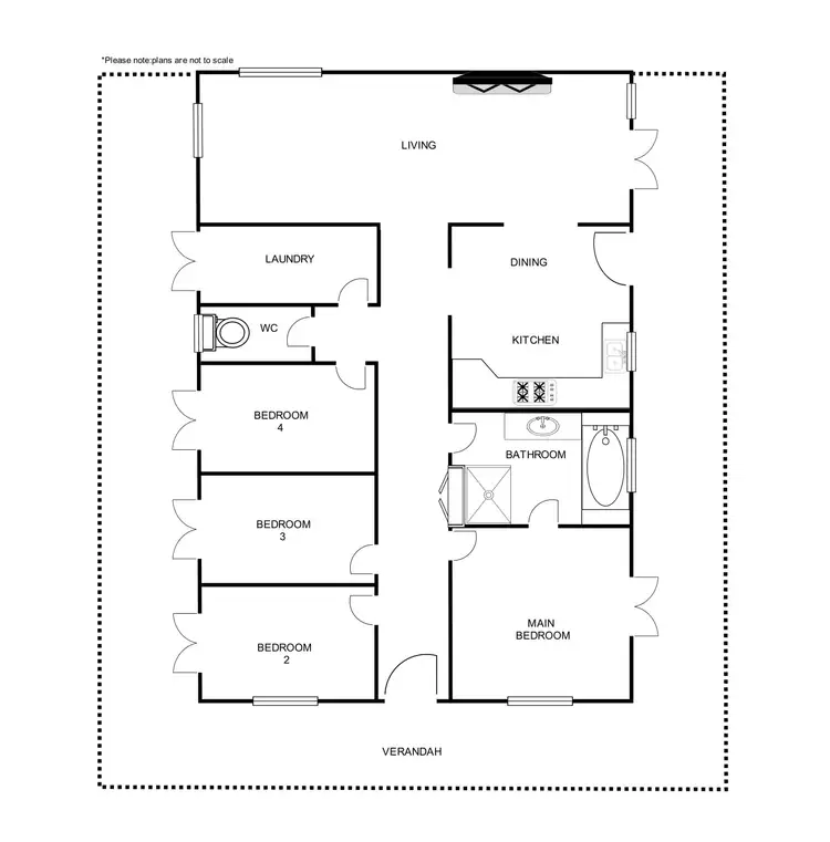 Floorplan of Homely house listing, 32 Long Road, Pie Creek QLD 4570