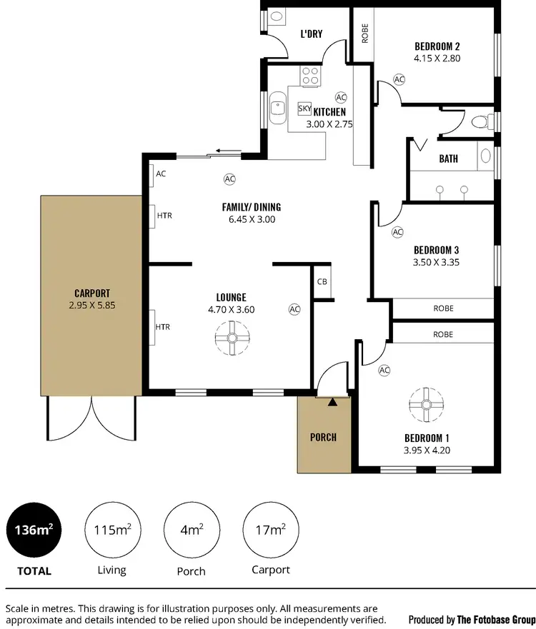 Floorplan of Homely house listing, 3 Solomon Court, Morphett Vale SA 5162