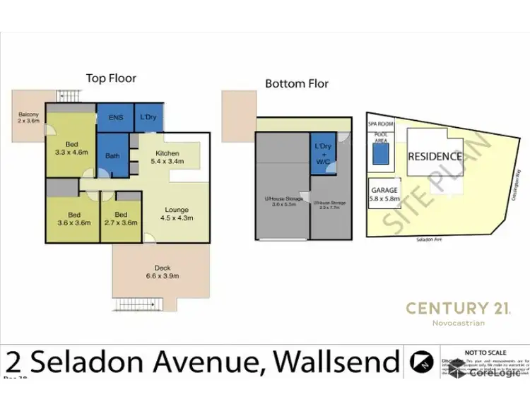 Floorplan of Homely house listing, 2 Seladon Avenue, Wallsend NSW 2287
