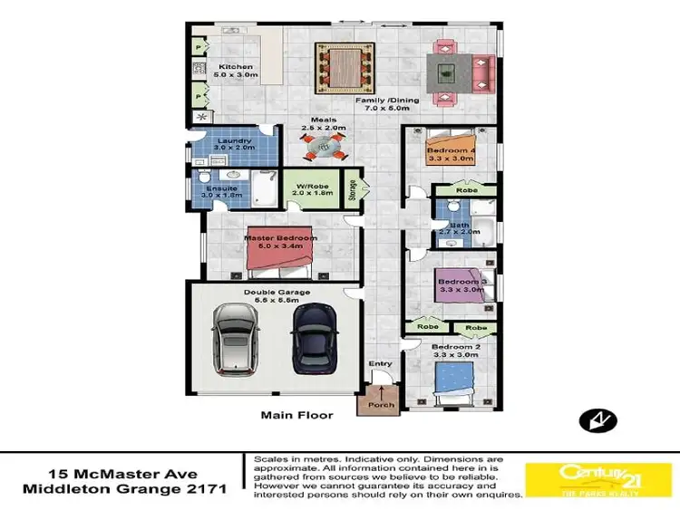 Floorplan of Homely house listing, 15 Mcmasters Avenue, Middleton Grange NSW 2171