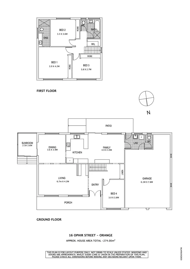 Floorplan of Homely house listing, 16 Ophir Street, Orange NSW 2800