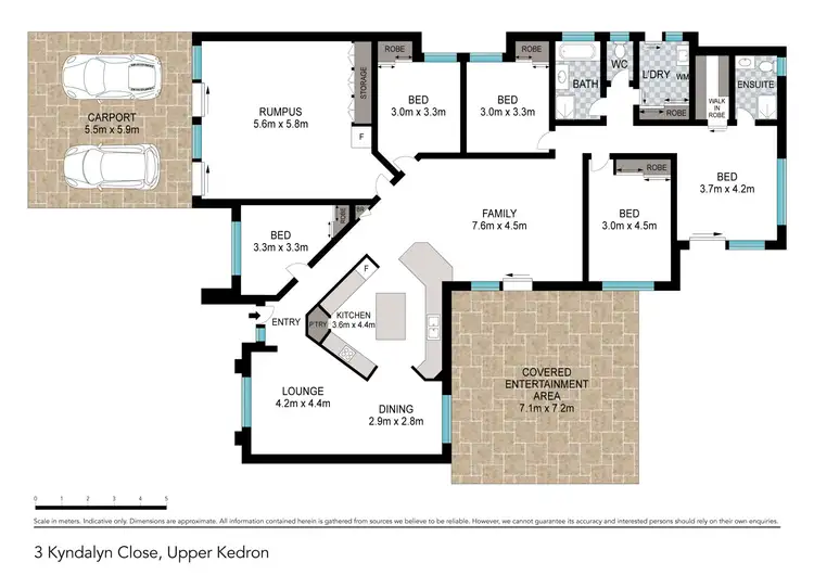 Floorplan of Homely house listing, 3 Kyndalyn Close, Upper Kedron QLD 4055