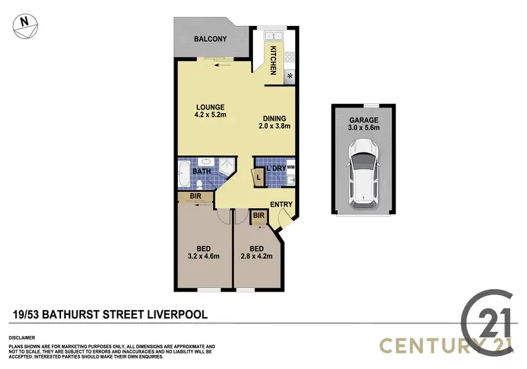 Floorplan of Homely apartment listing, 19/53 Bathurst street, Liverpool NSW 2170