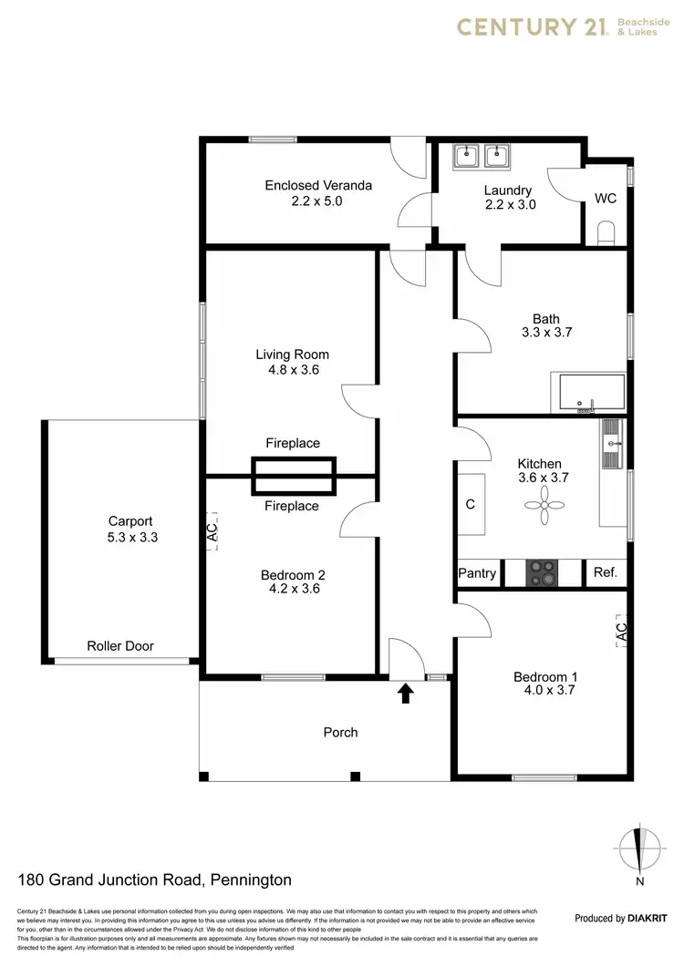 Floorplan of Homely house listing, 180 Grand Junction Road, Pennington SA 5013