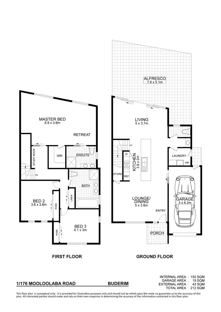 Floorplan of Homely house listing, 1/176 Mooloolaba Road, Buderim QLD 4556