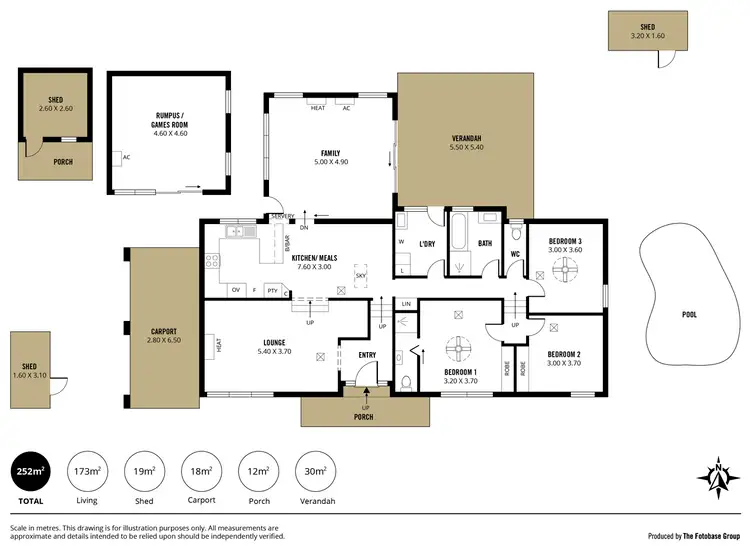 Floorplan of Homely house listing, 2 Mellors Avenue, O'halloran Hill SA 5158
