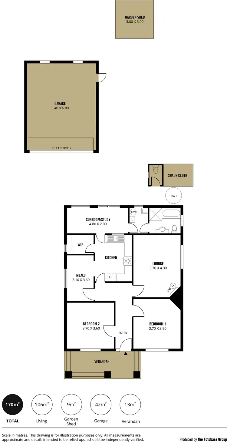 Floorplan of Homely house listing, 42 Ward Street, Pennington SA 5013