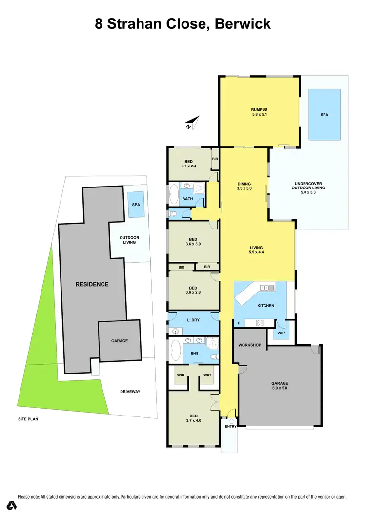 Floorplan of Homely house listing, 8 Strahan Close, Berwick VIC 3806