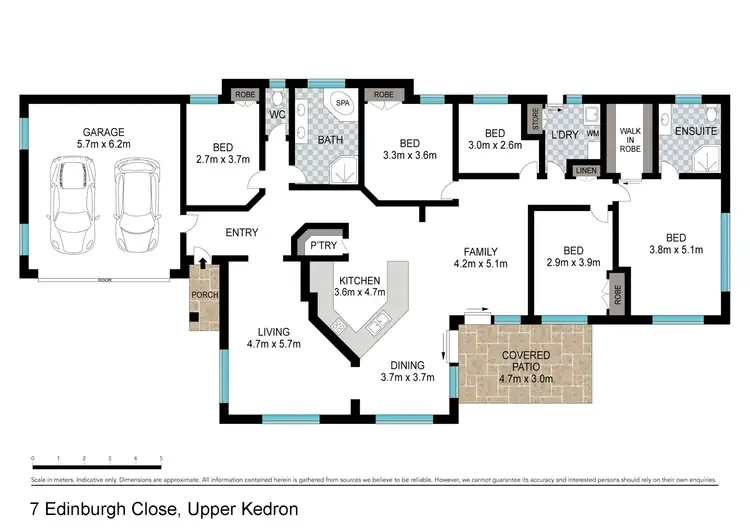 Floorplan of Homely house listing, 7 Edinburgh Close, Upper Kedron QLD 4055
