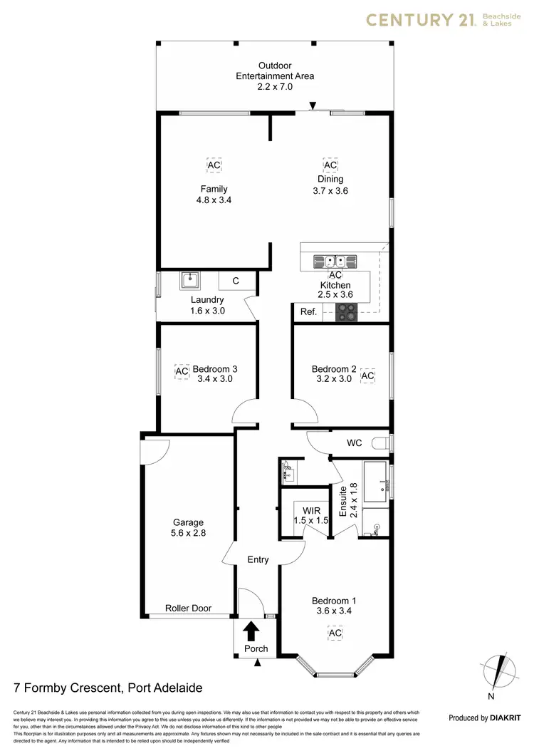 Floorplan of Homely house listing, 7 Formby Crescent, Port Adelaide SA 5015
