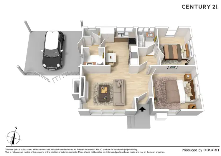 Floorplan of Homely house listing, 6 Eddy Court, Echuca VIC 3564