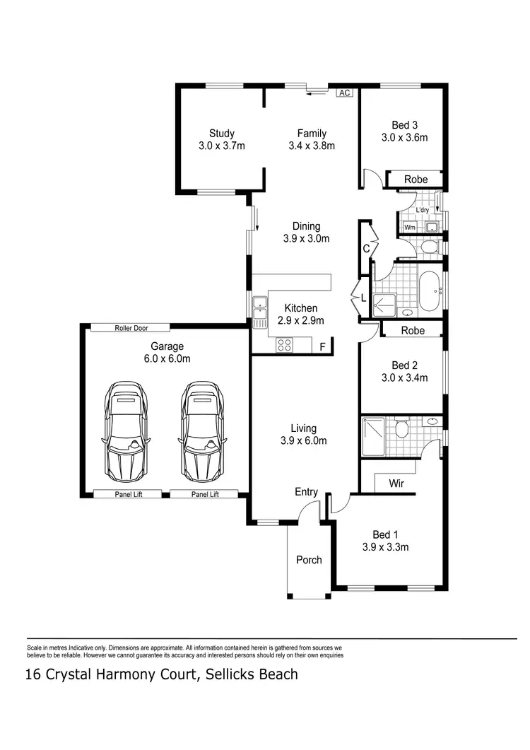Floorplan of Homely house listing, 16 Crystal Harmony Court, Sellicks Beach SA 5174
