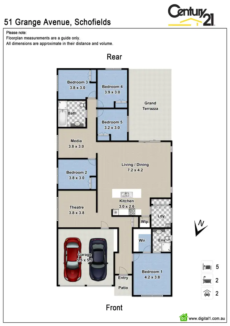 Floorplan of Homely house listing, 51 Grange Ave, Schofields NSW 2762