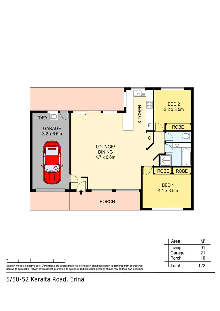 Floorplan of Homely villa listing, 5/50-52 Karalta Road, Erina NSW 2250