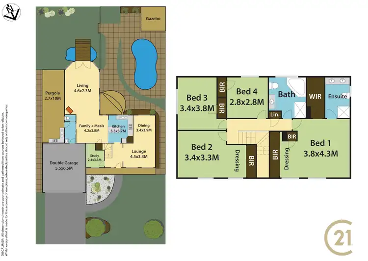 Floorplan of Homely house listing, 4 Mimosa Grove, Glenwood NSW 2768