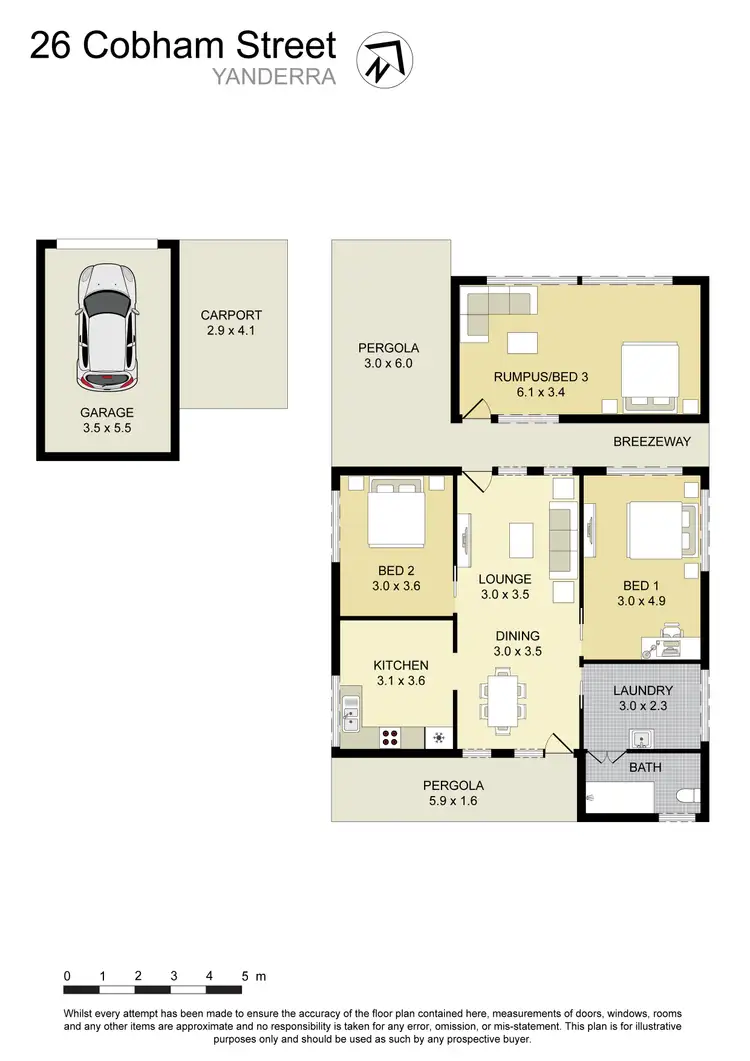 Floorplan of Homely house listing, 26 Cobham Street, Yanderra NSW 2574