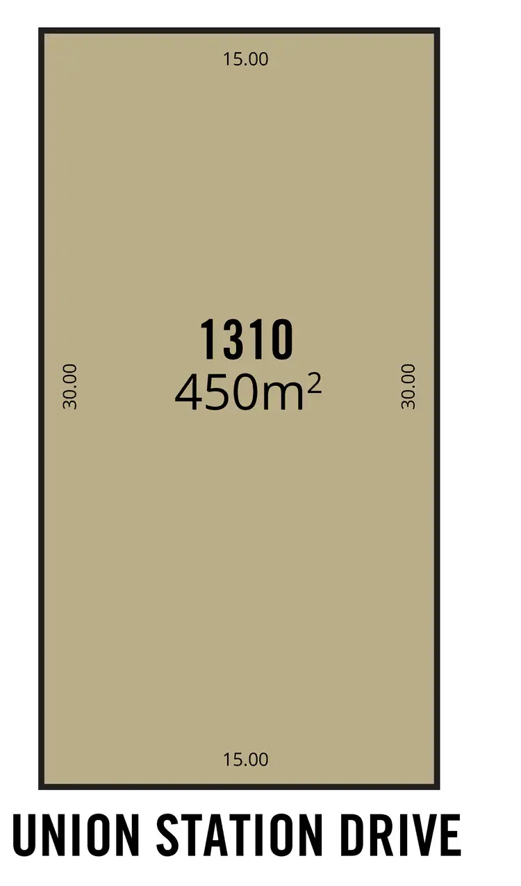 Floorplan of Homely land listing, 8 (Lot 1310) Union Station Drive, Seaford Meadows SA 5169