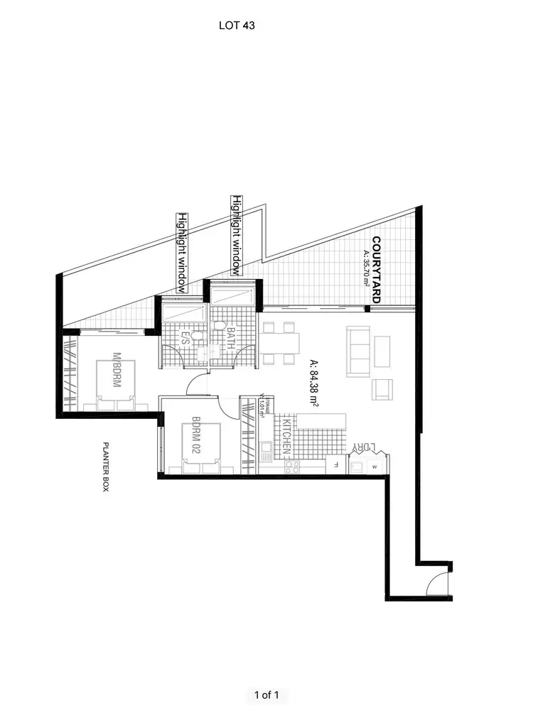 Floorplan of Homely apartment listing, 43/2 Werombi Road, Mount Colah NSW 2079