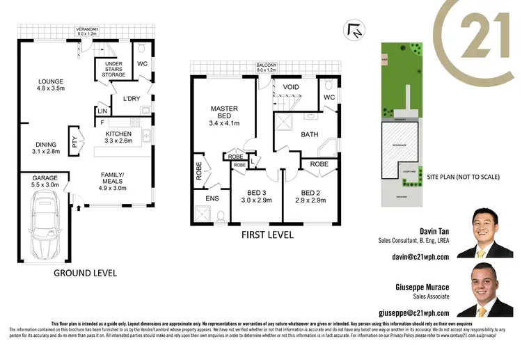Floorplan of Homely semi-detached listing, 1/5 Rosewood Place, Cherrybrook NSW 2126