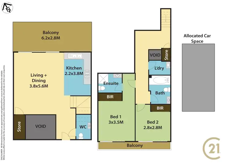 Floorplan of Homely apartment listing, 41/254 Beames Avenue, Mount Druitt NSW 2770