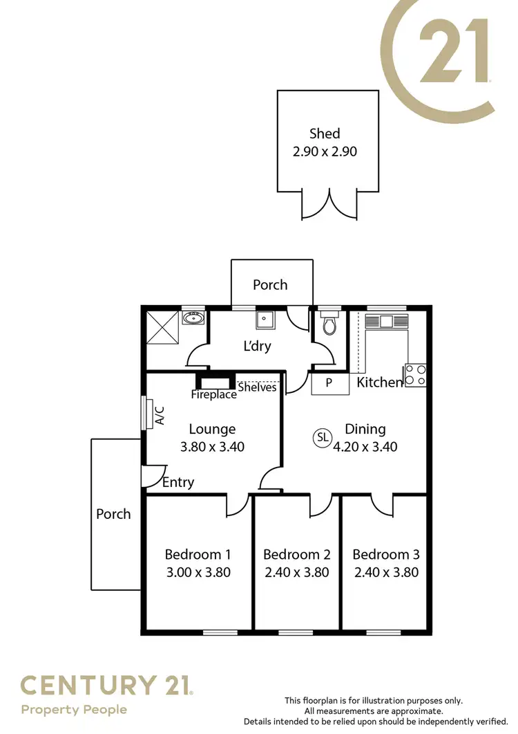 Floorplan of Homely house listing, 85 Harcourt Terrace, Salisbury North SA 5108