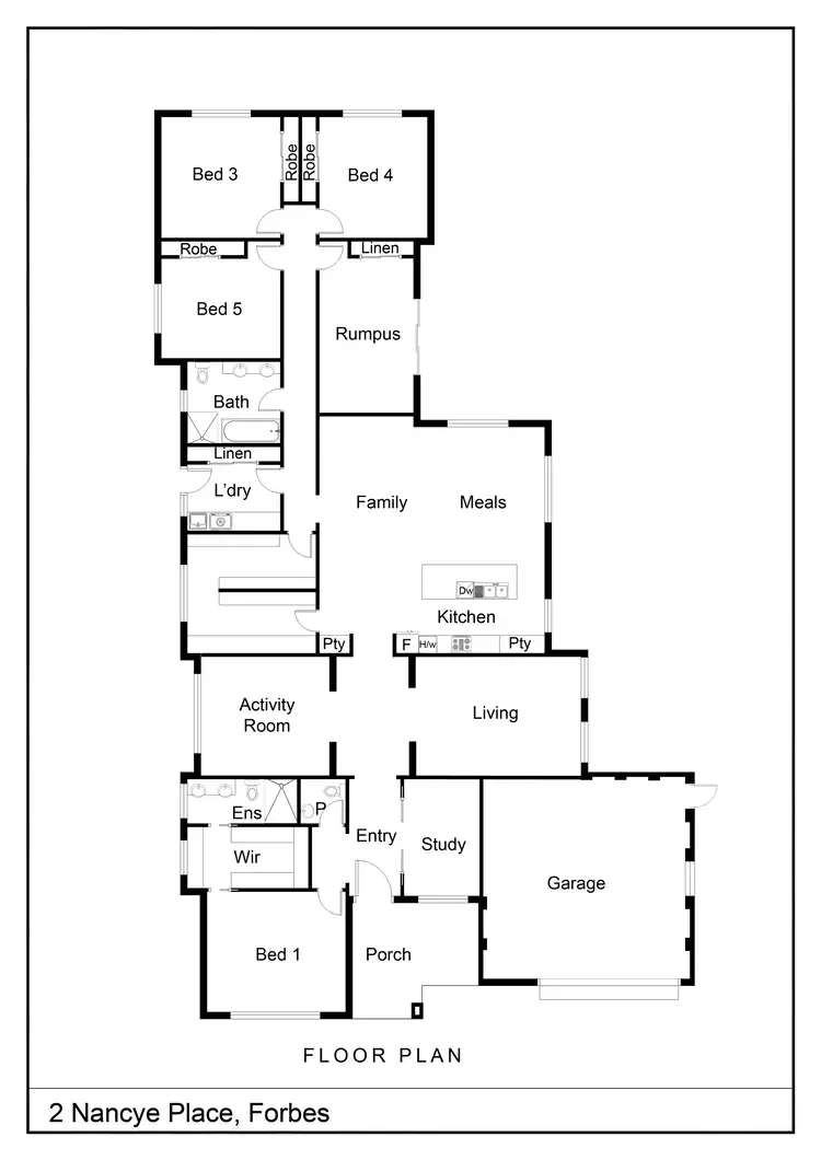 Floorplan of Homely house listing, 2 Nancye Place, Forbes NSW 2871